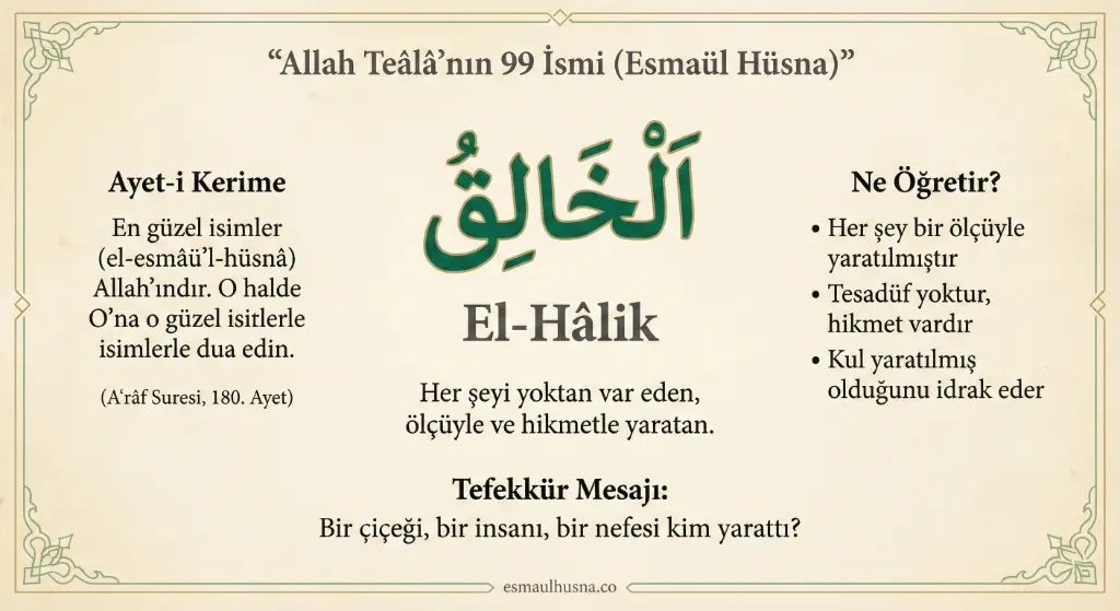 El-Hâlik